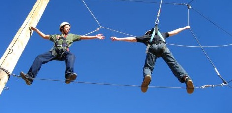 Helping Each Other Is Important. | High Ropes | Day Activities | Weekend In Riga
